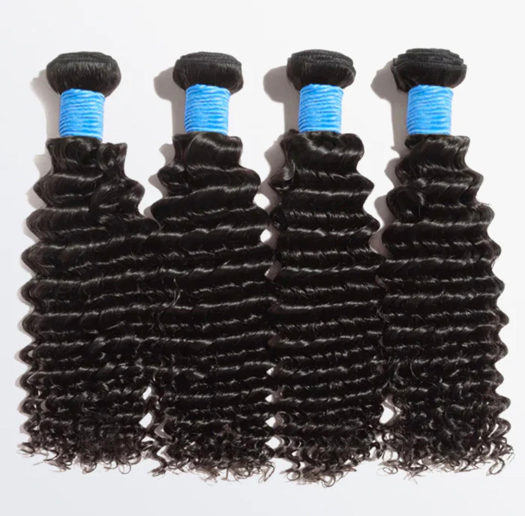 Deep Curly Brazilian 100% Virgin Hair Bundles 10-30''