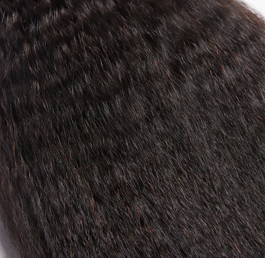 Kinky Straight Brazilian 100% Virgin Hair Bundles 10-26''