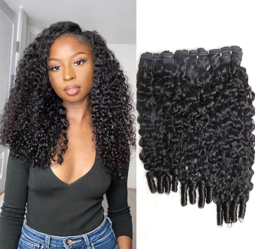 Burmese Curly Brazilian 100% Virgin Hair Bundles 14-28''
