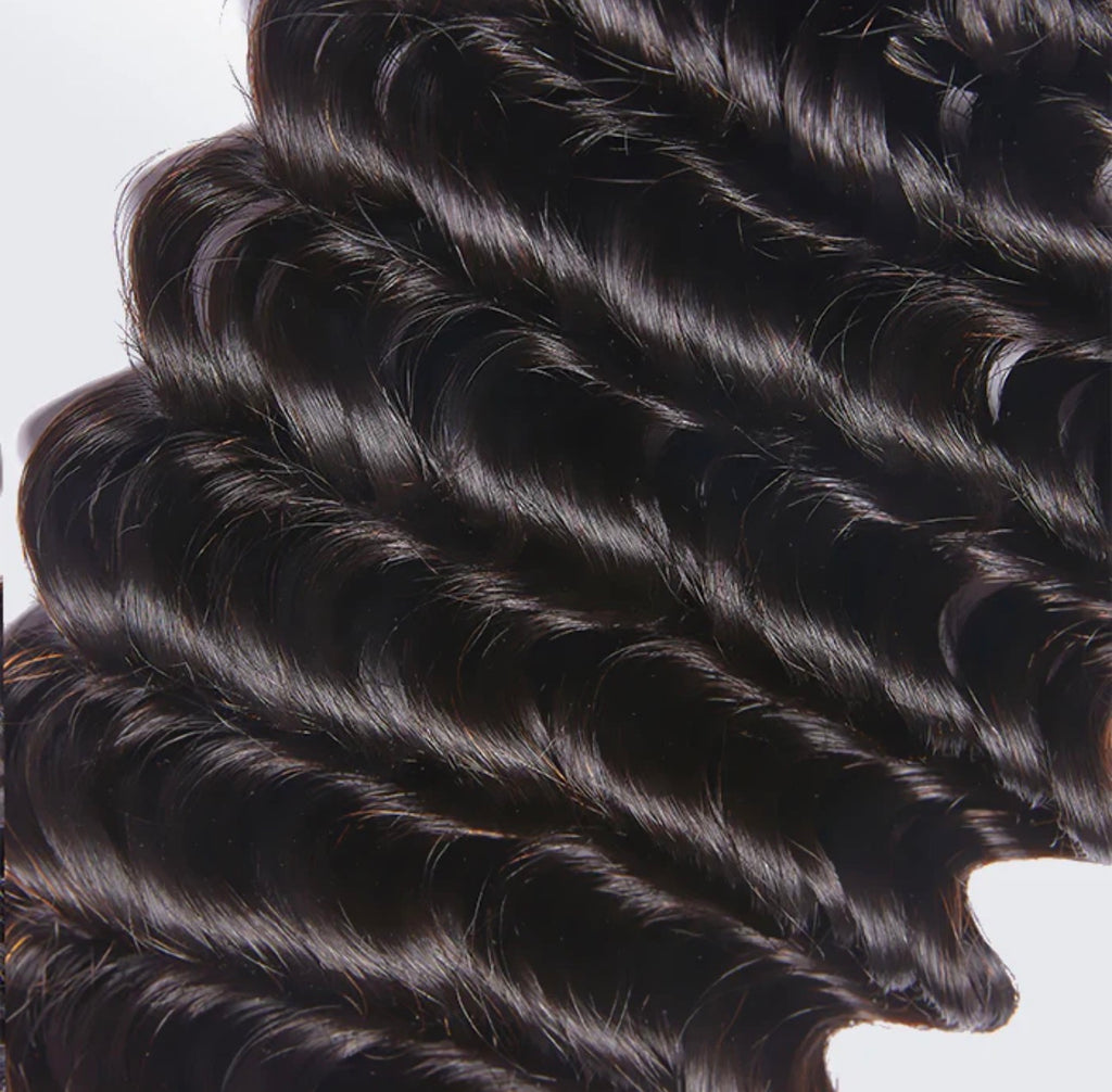 Deep Wave Brazilian 100% Virgin Hair Bundles 10-30''