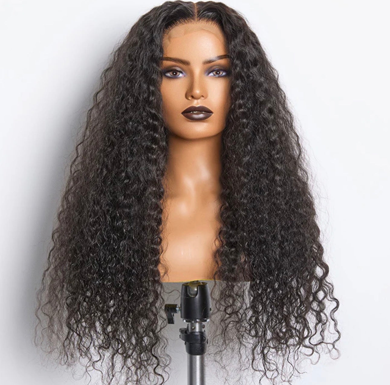 180% Density Brazilian Virgin Hair 5x5 Lace Closure Wig Water Wavy