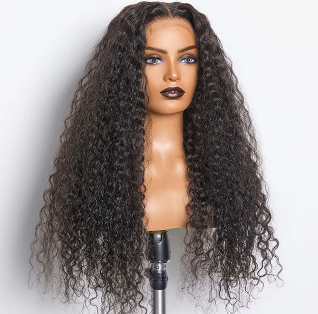 180% Density Brazilian Virgin Hair 5x5 Lace Closure Wig Water Wavy
