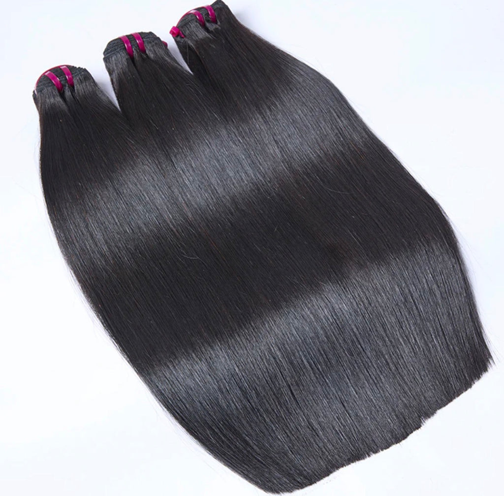 Raw Cambodian Bone Straight Hair Bundles 16-24''