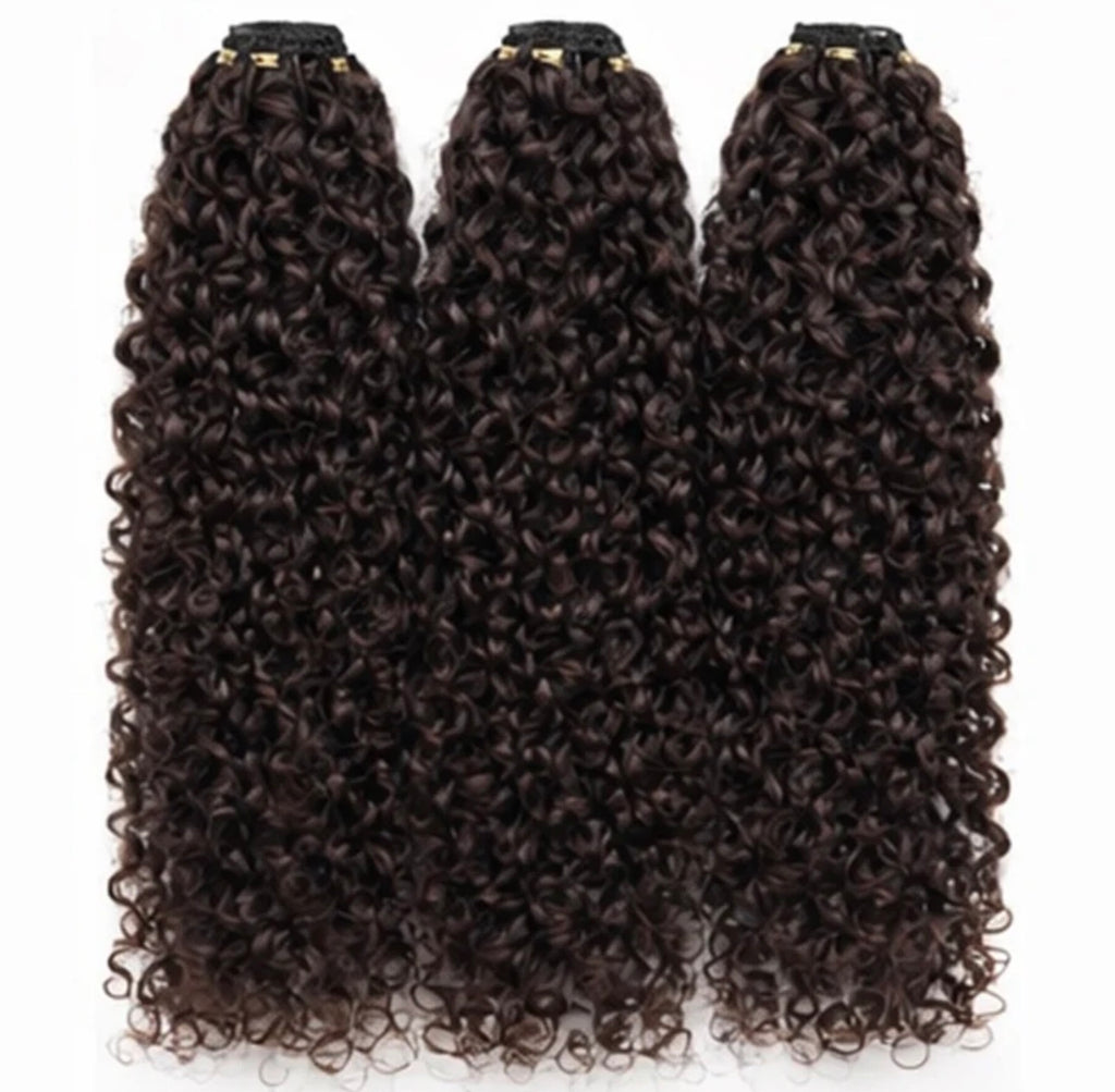 Miracle Knots Human Feather Crochet Hair Burmese Curly with No Spiral Ends - Pre-Separated Knotless Crochet Braids for Seamless Blending