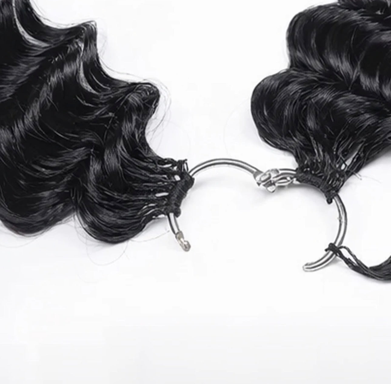 Miracle Knots Human Feather Crochet Hair Deep Wave with No Spiral Ends - Pre-Separated Knotless Crochet Braids for Seamless Blending
