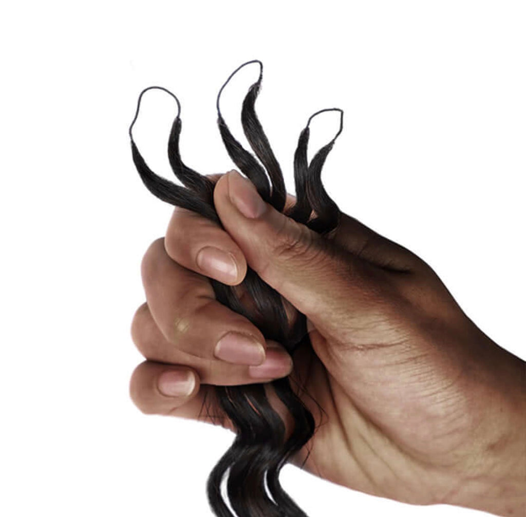 Miracle Knots Human Feather Crochet Hair Deep Wave with No Spiral Ends - Pre-Separated Knotless Crochet Braids for Seamless Blending