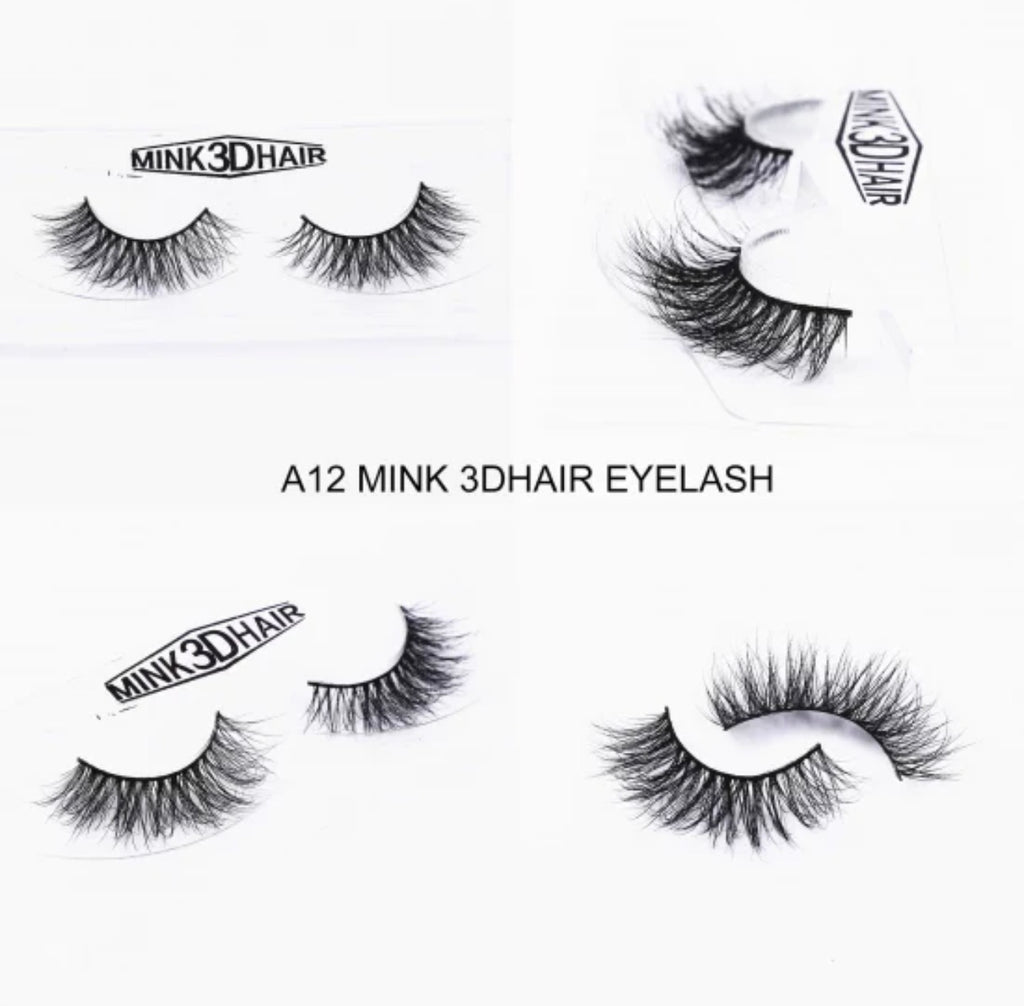 3D Mink Eye Lashes A12