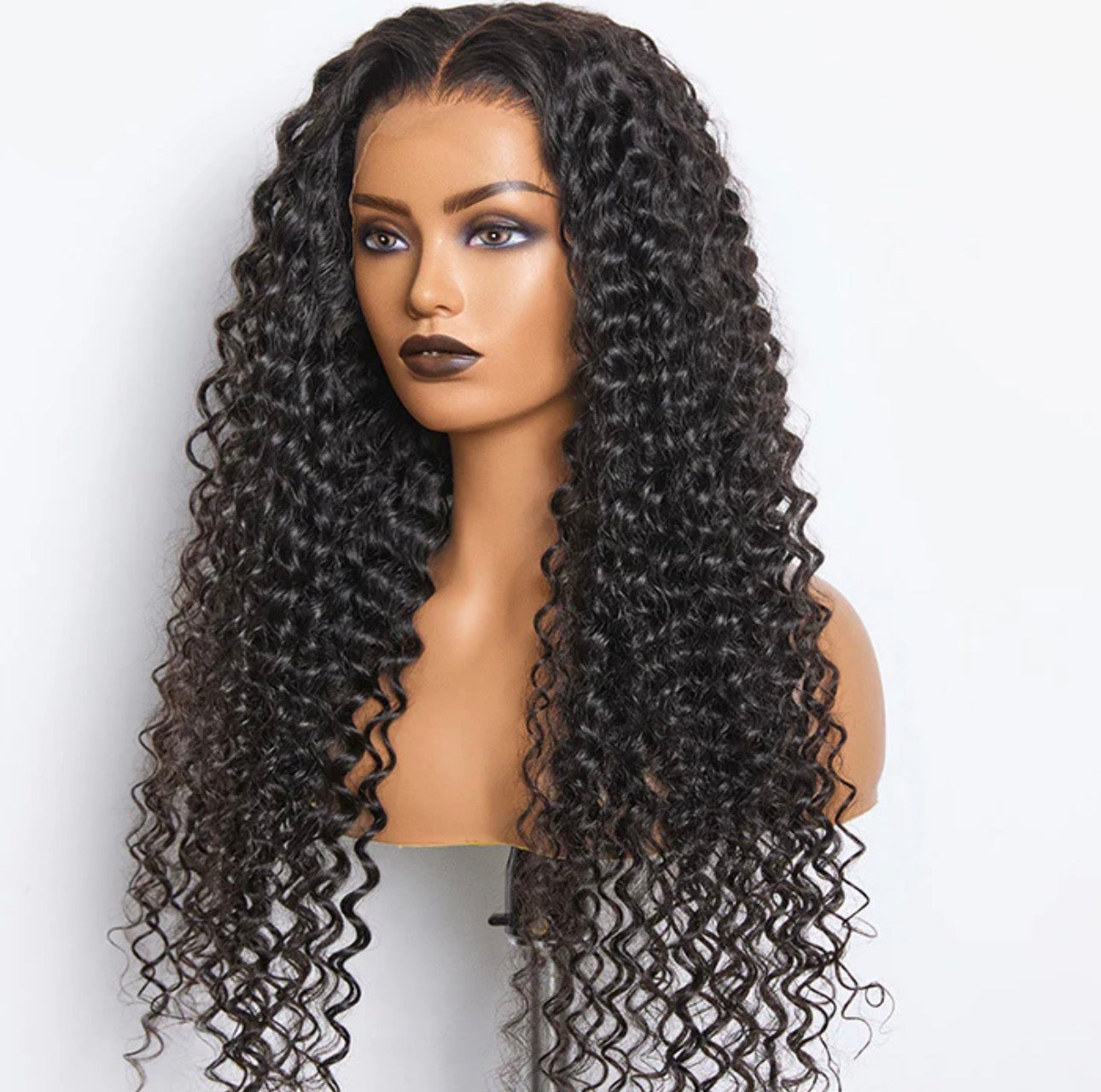 200% Density 13x4 Full Frontal Lace Wig Deep Wave