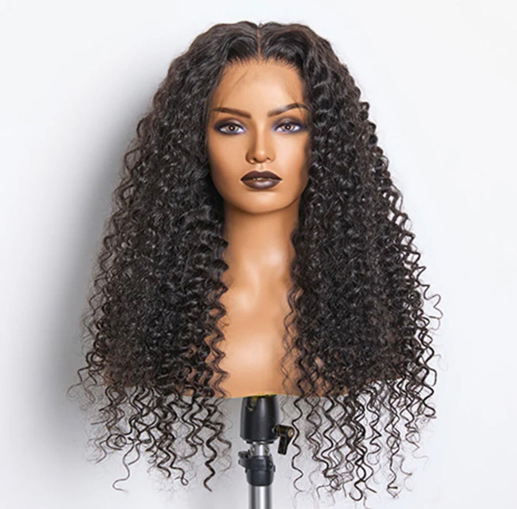 180% Density HD 13x4 Full Frontal Lace Wig Deep Curly