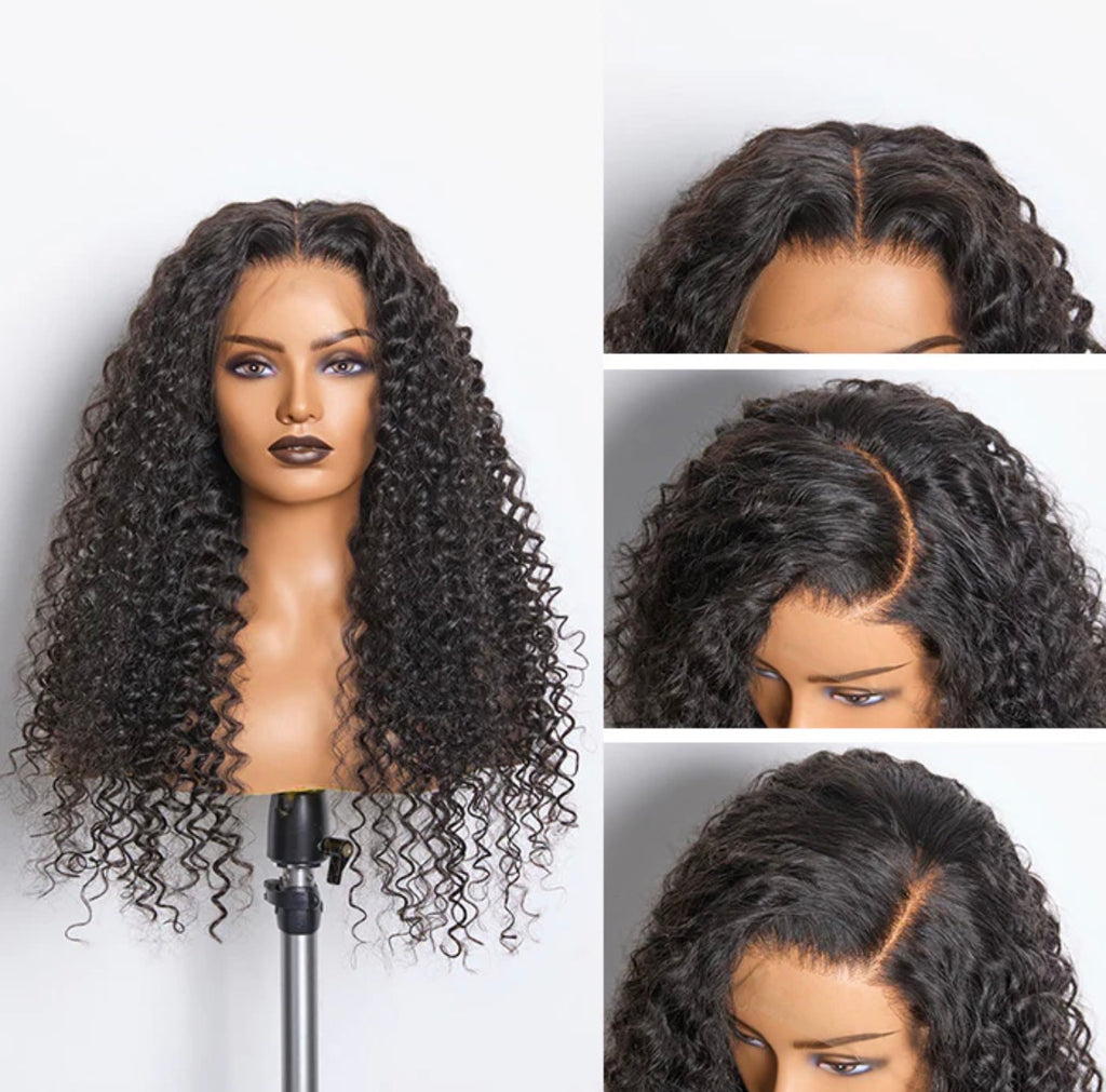180% Density HD 13x4 Full Frontal Lace Wig Deep Curly