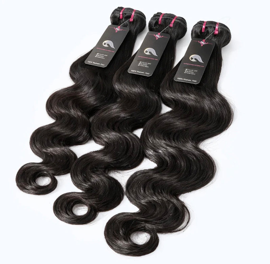 Raw Cambodian Double Drawn Hair Bundles 18-26'' Body Wave