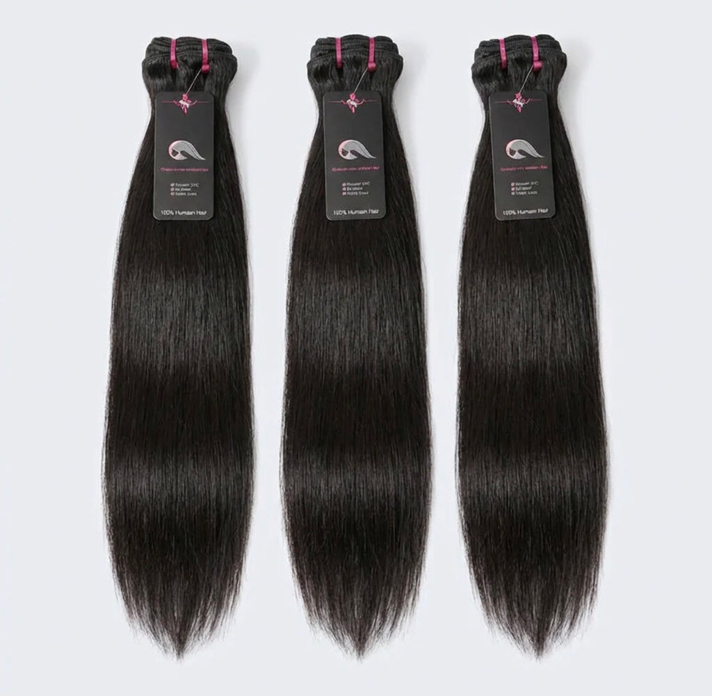 Raw Cambodian Double Drawn Hair Bundles 18-26'' Straight