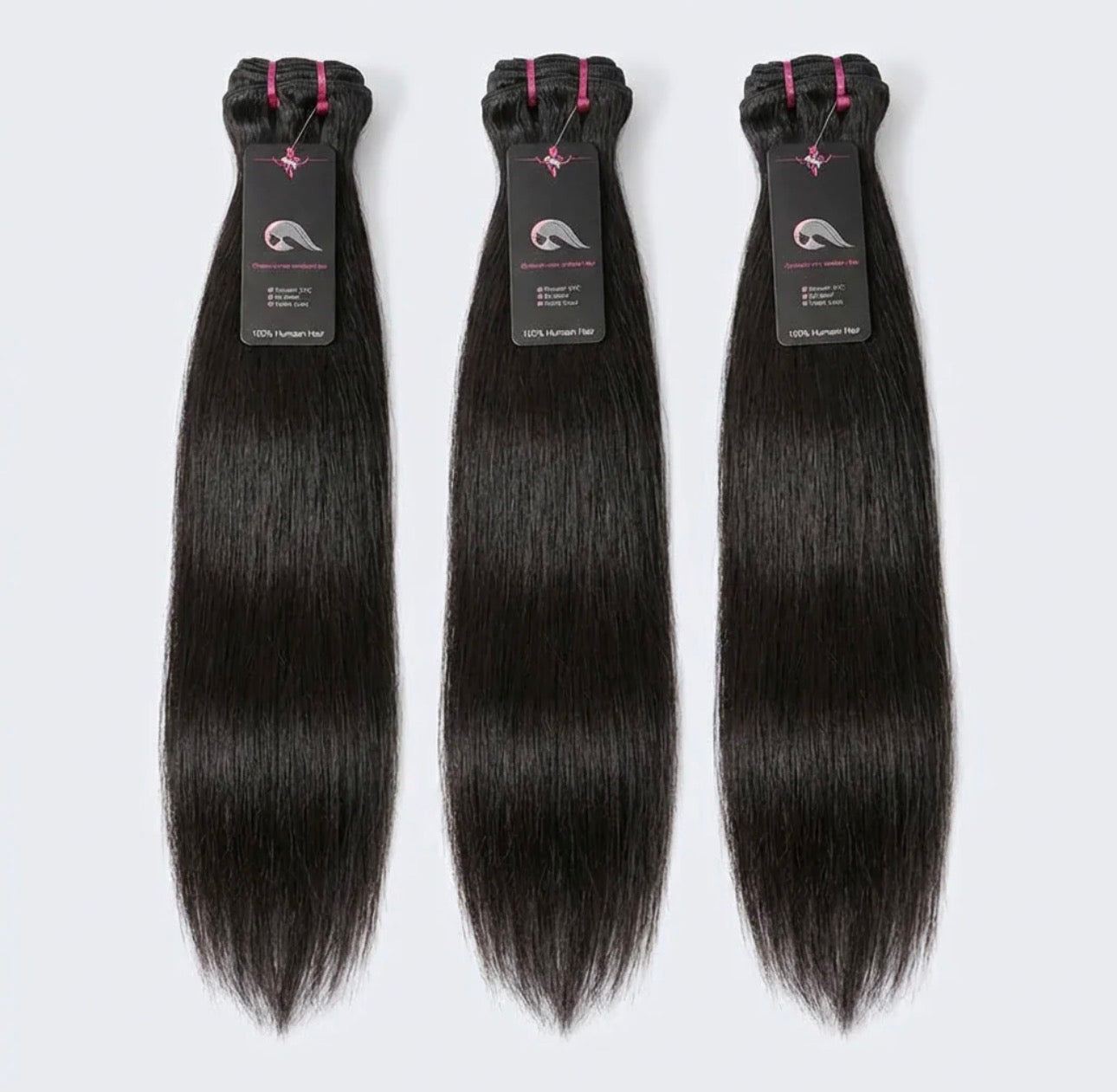 Raw Cambodian Double Drawn Hair Bundles 18-26'' Straight