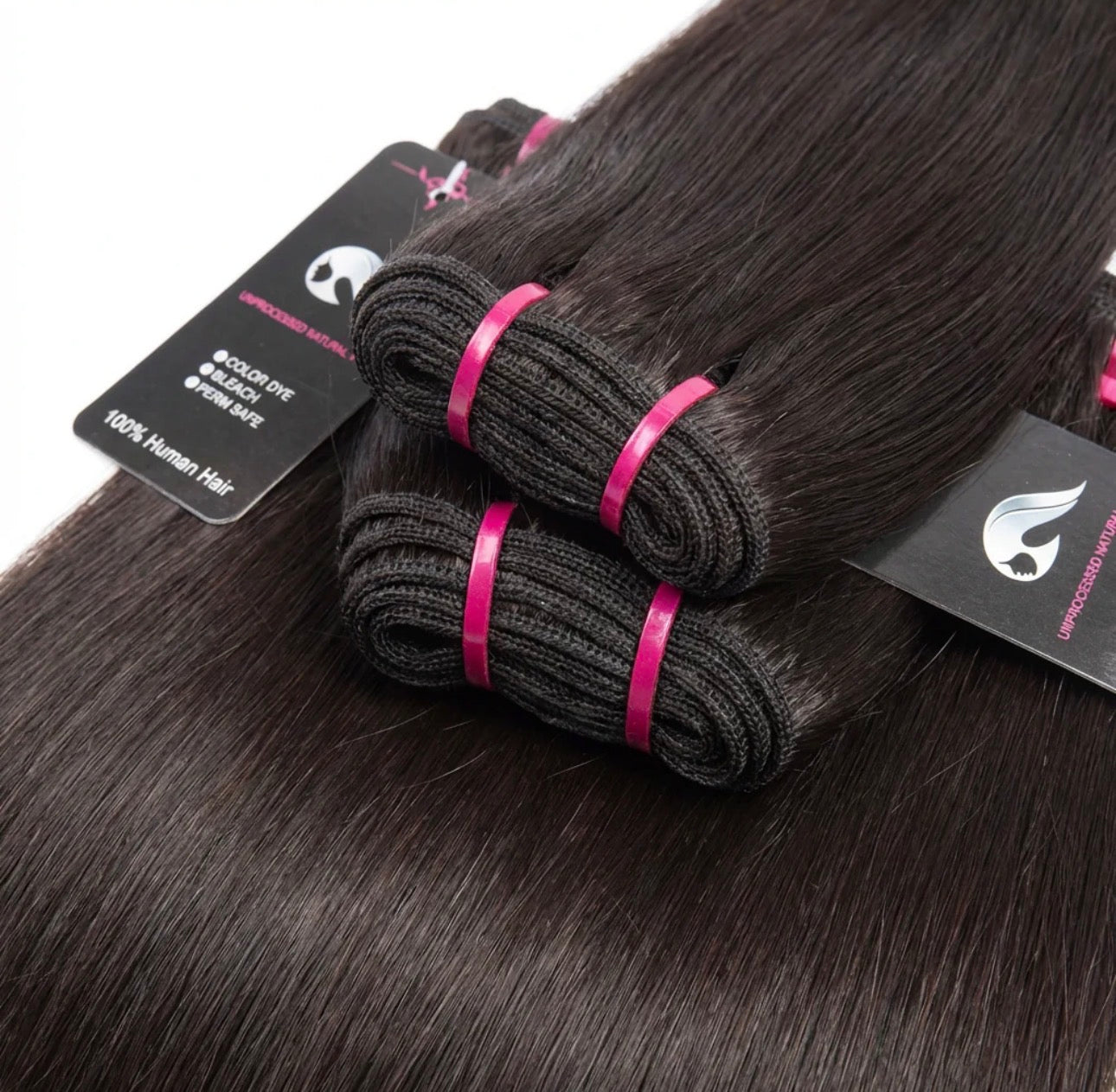 Raw Cambodian Double Drawn Hair Bundles 18-26'' Straight