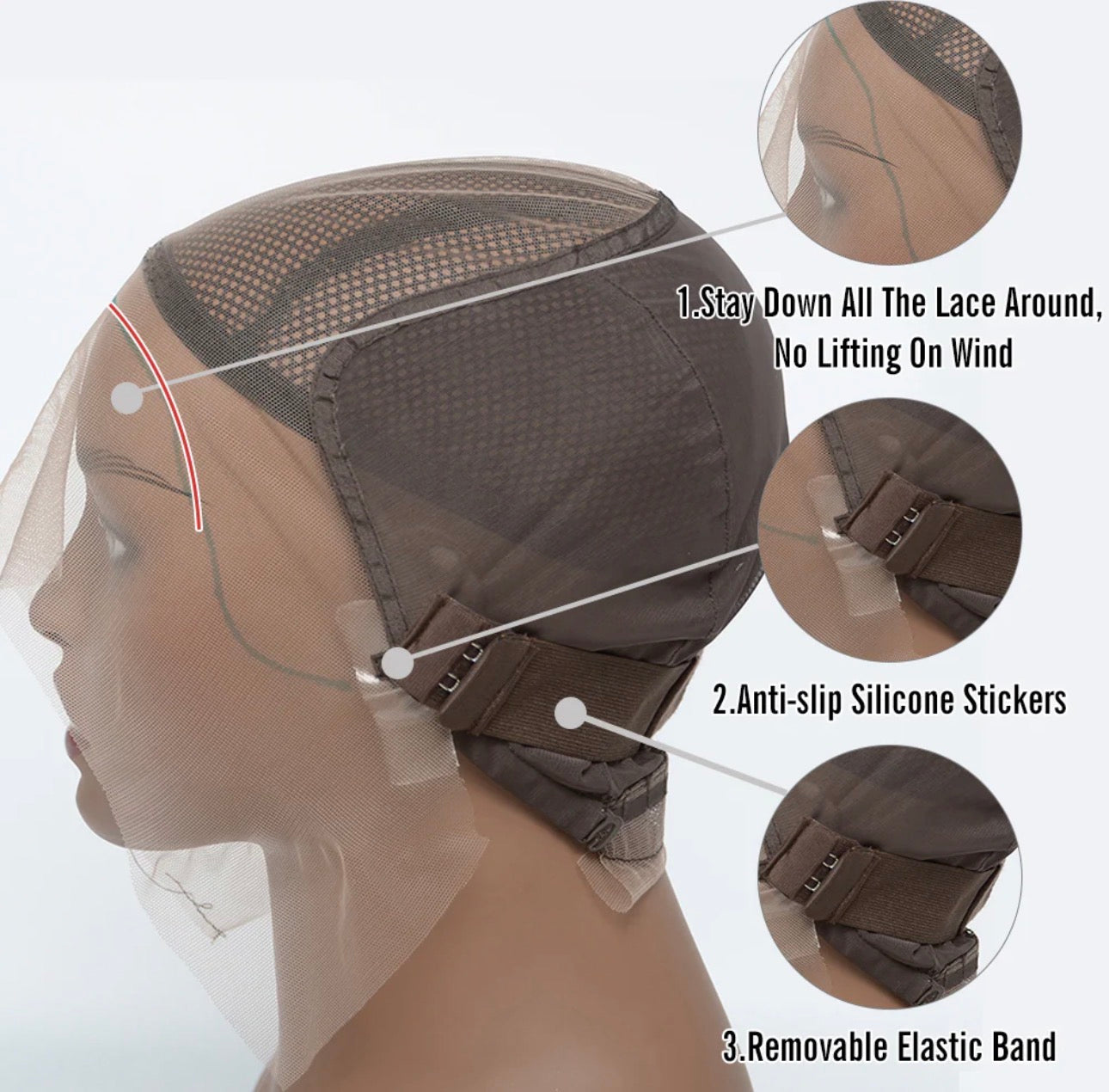 180% Density 13x6 PartingMax Glueless Lace Wig 3D Cap Pre-bleached Lace Front Wig Water Wave