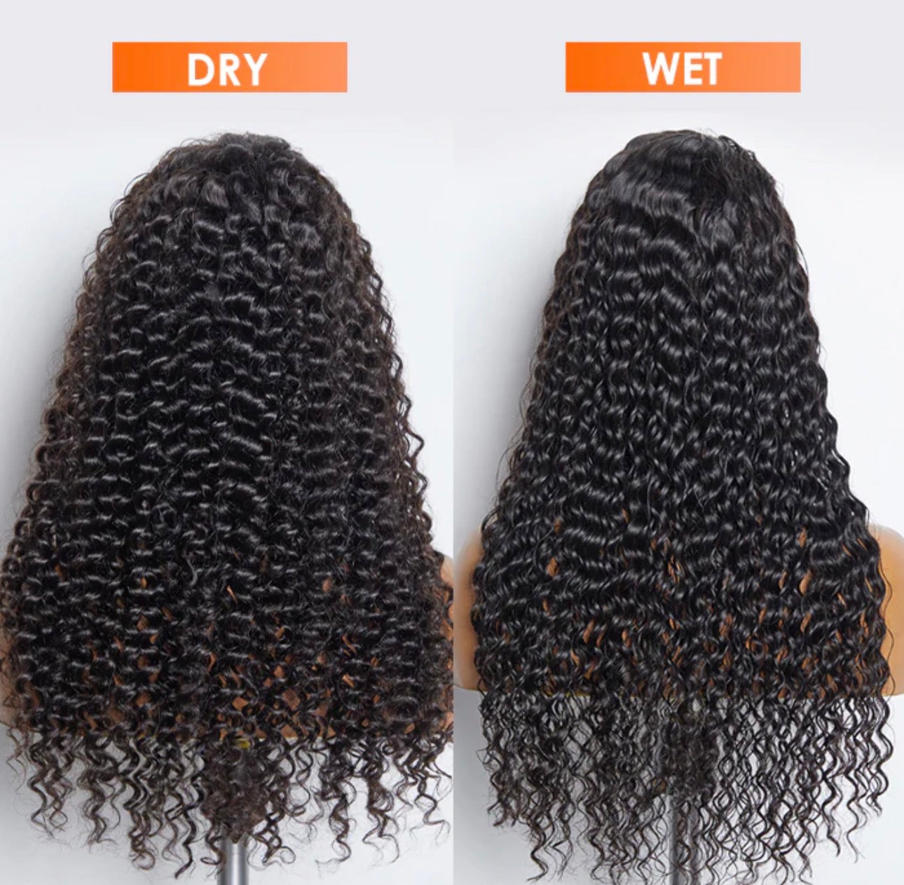 180% Density 13x6 PartingMax Glueless Lace Wig 3D Cap Pre-bleached Lace Front Wig Deep Curly