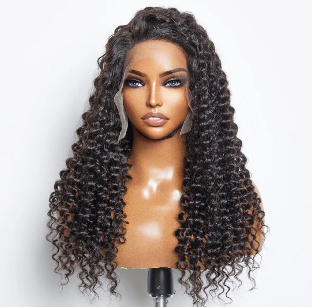 150% Density 13x6 PartingMax Glueless Lace Wig 3D Cap Pre-bleached Lace Front Wig Deep Wavy