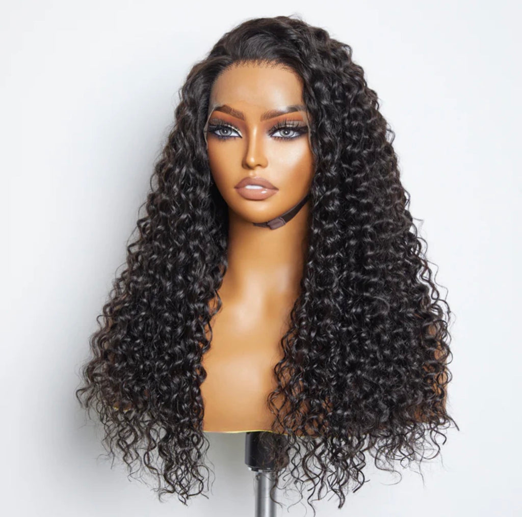 150% Density 13x6 PartingMax Glueless Lace Wig 3D Cap Pre-bleached Lace Front Wig Water Wave