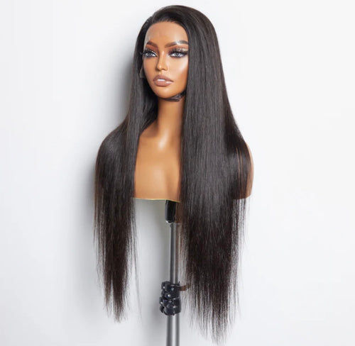 150% Density 13x6 PartingMax Glueless Lace Wig 3D Cap Pre-bleached Lace Front Wig Straight